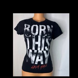 Black 'Born This Way' Graphic T-Shirt